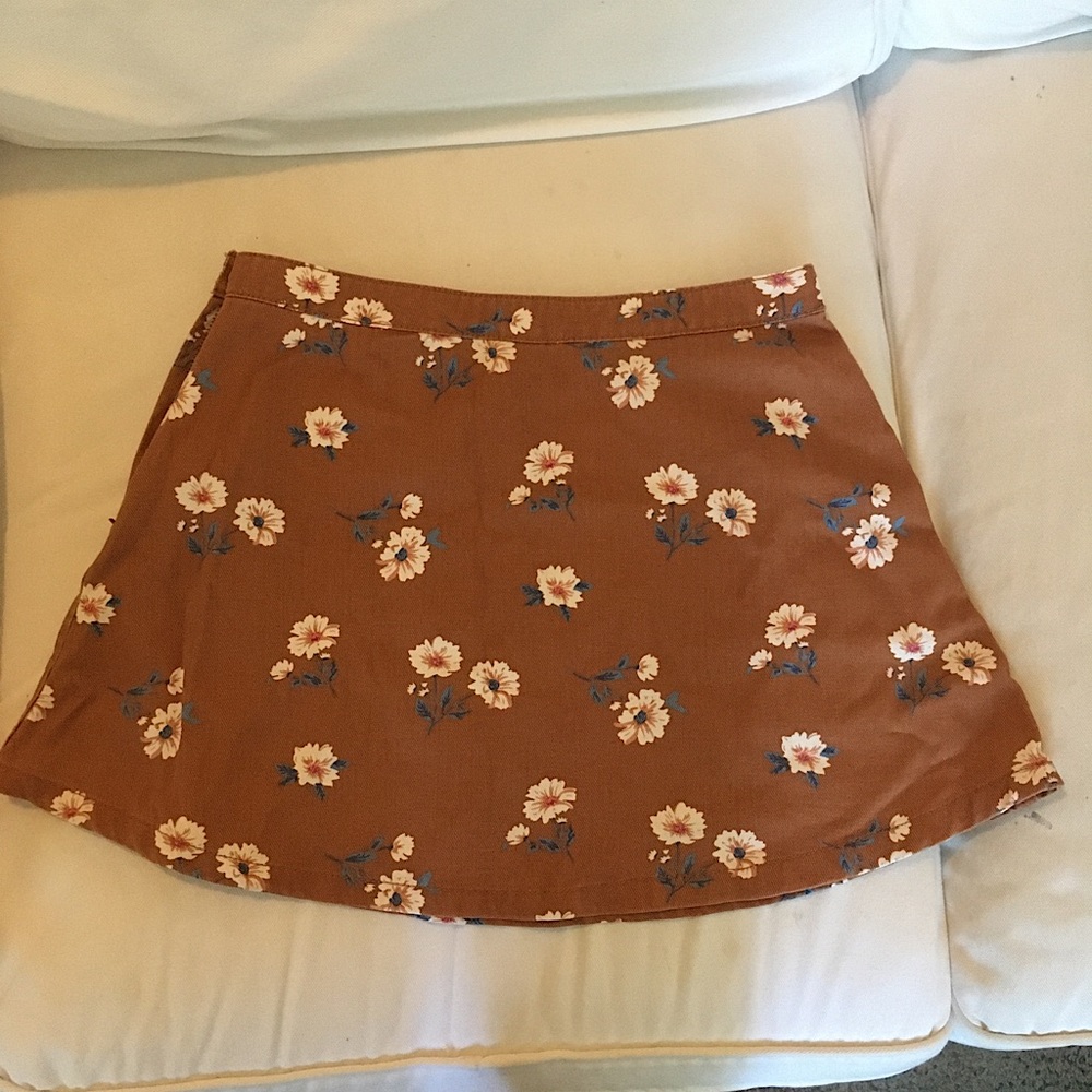 Forever 21 floral cotton skirt